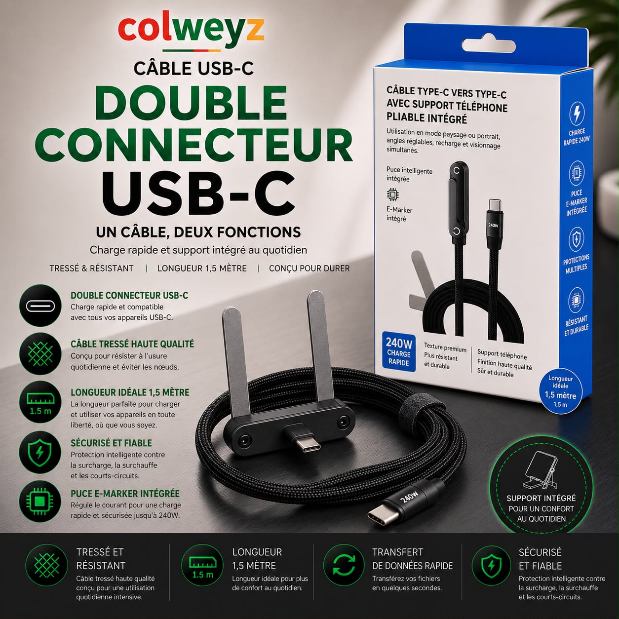 Pack FastChargeur 240W