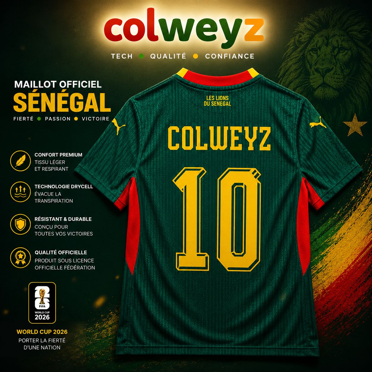 Maillot Sénégal Original 2026