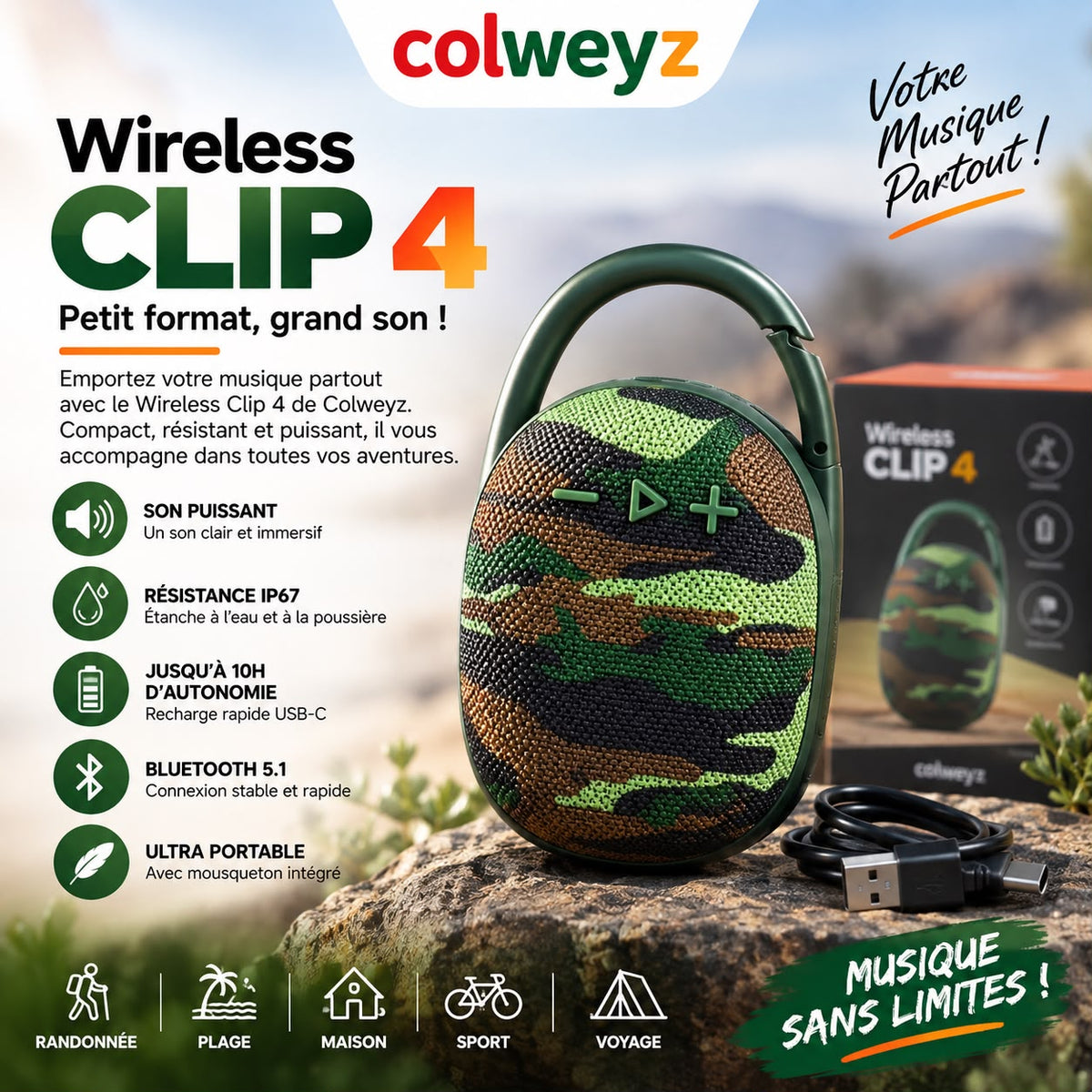 Enceinte Clip 4